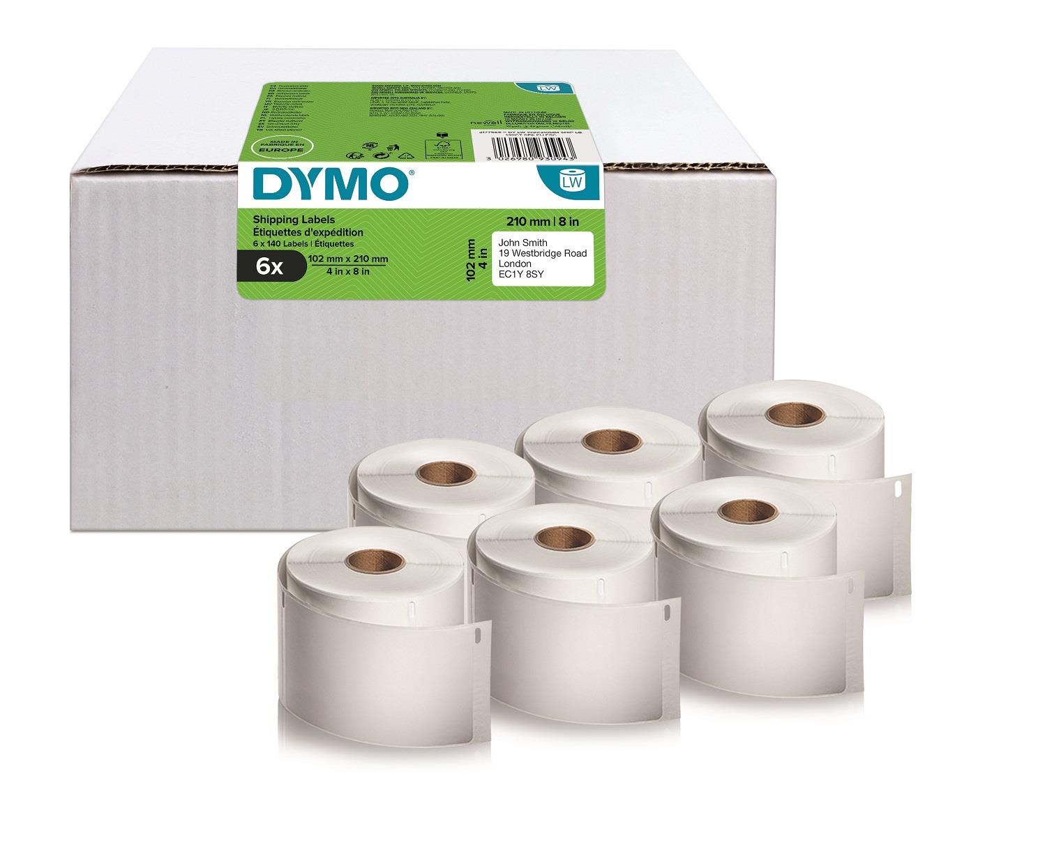 Dymo LabelWriter štítky 210 x 102mm, 6x140ks, 2177565