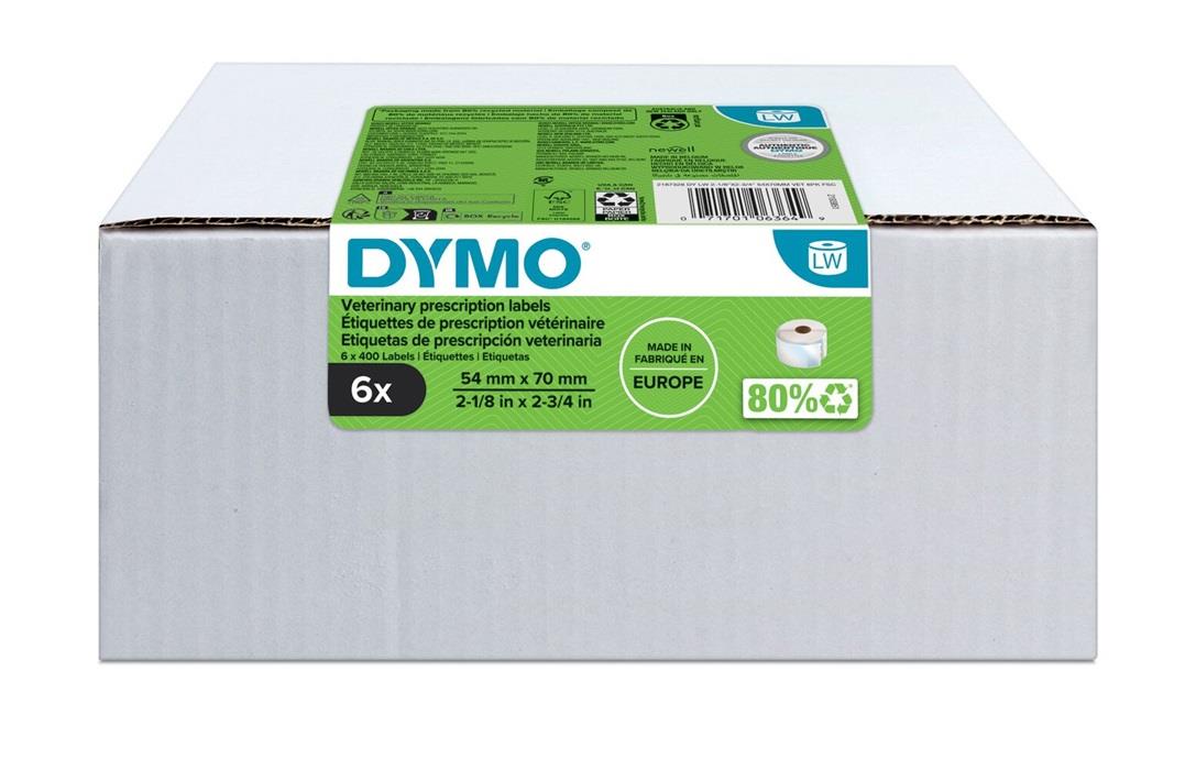 Dymo LabelWriter štítky veterinární 70 x 54mm, 6x400ks, 2187328