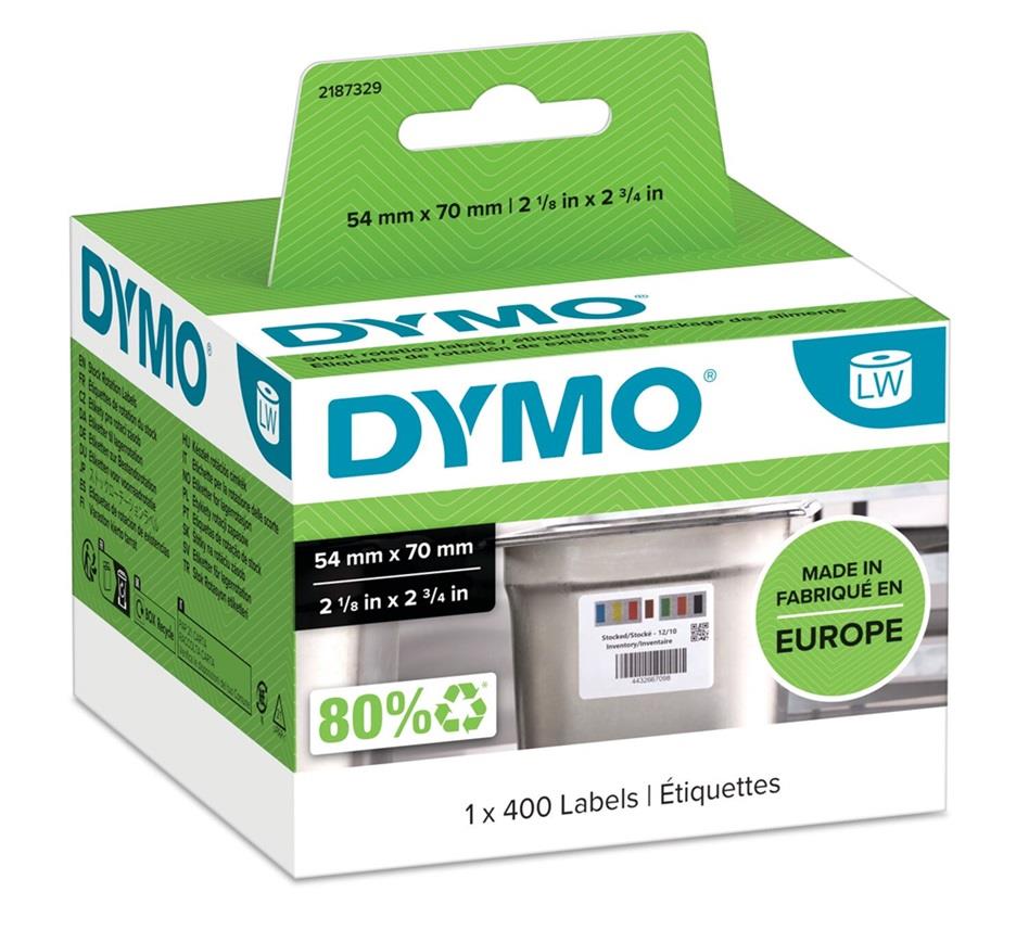 Dymo LabelWriter štítky potravinářské 70 x 54mm, 400ks, 2187329
