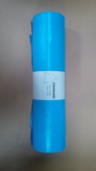 Pytle na odpad barevné -  modré / 70 x 110 cm / 120 l / 23 my / 25 ks