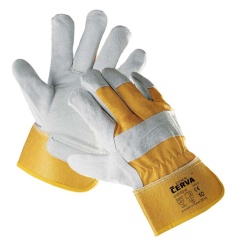 Ochranné rukavice kombinované  -  EIDER / vel.10 žlutá
