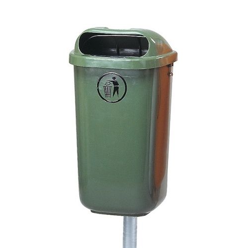 Plastový odpadkový koš 50 l - zelený
