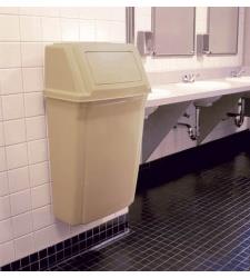 Nástěnný odpadkový koš na toalety - béžový