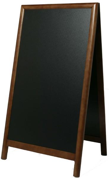 Nabídková stojanová tabule SANDWICH 70x120 cm, tmavě hnědá