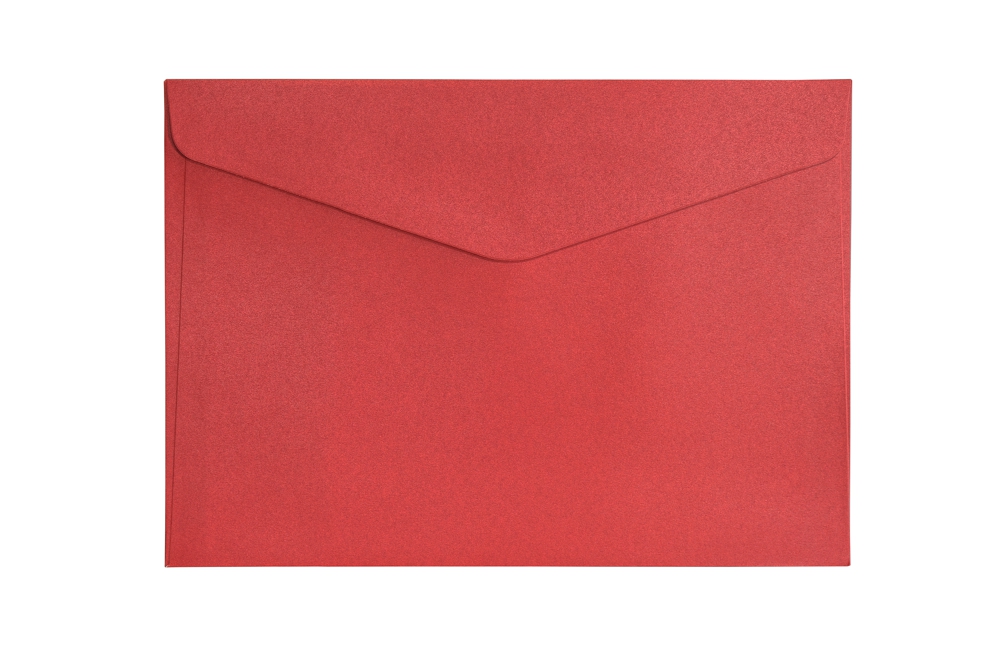 Galeria Papieru obálky C5 Pearl červená 150g, 10ks