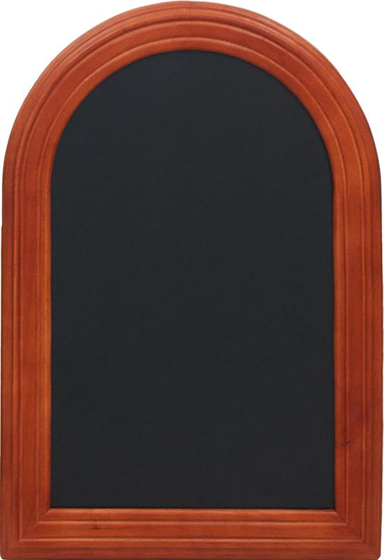 Nástěnná popisovací tabule RONDO 50x35 cm, mahagon