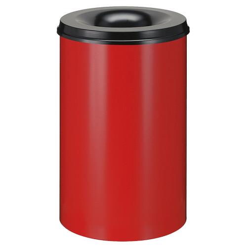Samozhášecí odpadkový koš 50 l - červeno-černý
