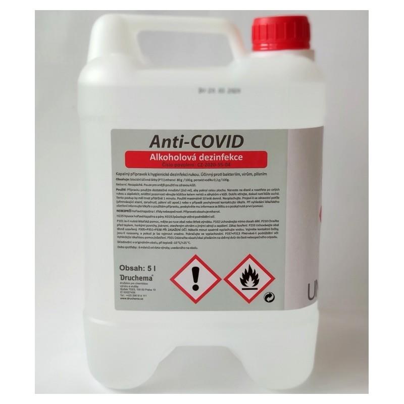 Dezinfekce na ruce Anti-Covid - 5L