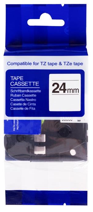 Kompatibilní páska s Brother TZe-651 24mm x 8m, černá na žluté