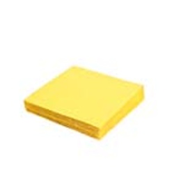 Ubrousky papírové barevné třívrstvé  -  33 cm x 33 cm / žluté / 20 ks