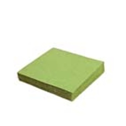 Ubrousky papírové barevné třívrstvé  -  33 cm x 33 cm / zelené / 20 ks