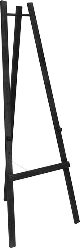 Securit Dřevěný třínohý stojan 165 cm, černý