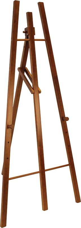 Securit Dřevěný třínohý stojan 165 cm, tmavě hnědý