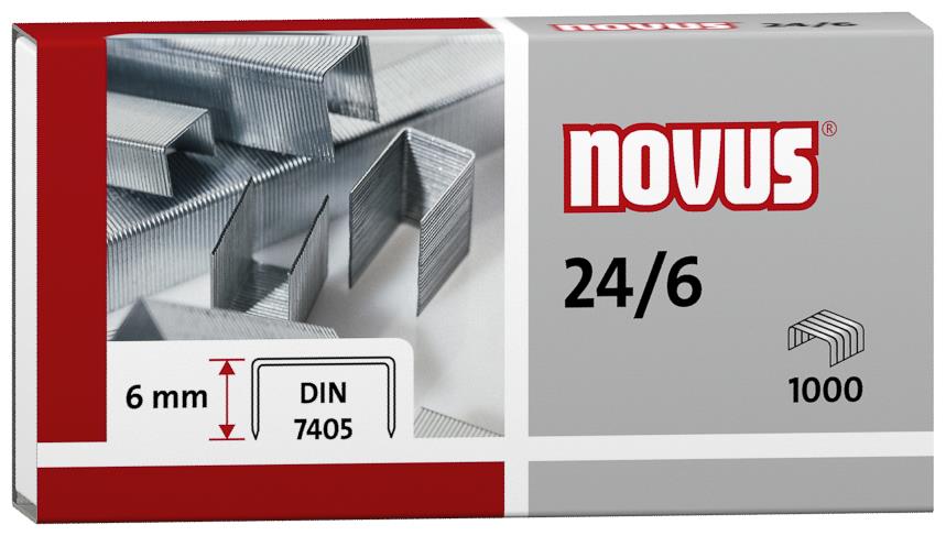 Drátky Novus 24/6 Standard - 1000ks
