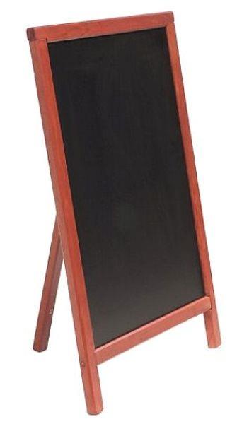 Securit Nabídková stojanová tabule jednostranná s opěrkou 55x85 cm, mahagon
