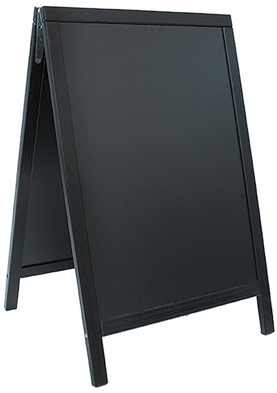 Securit Nabídková stojanová tabule DUPLO SANDWICH 85x55 cm, černá