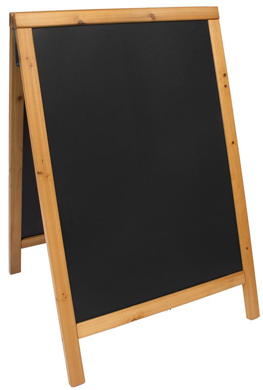 Securit Nabídková stojanová tabule WOODY SANDWICH 85x55 cm, přírodní dřevo