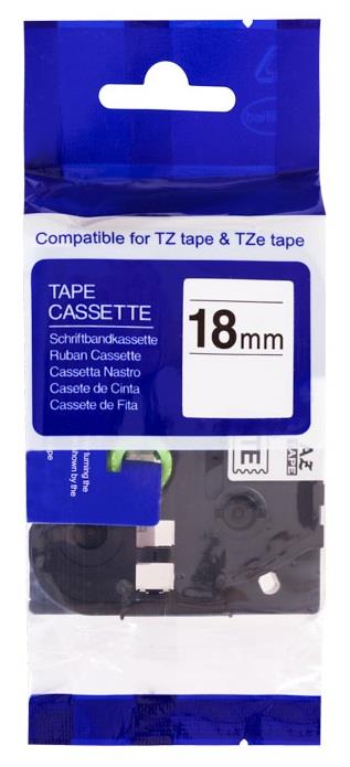 Kompatibilní páska s Brother TZe-141 18mm x 8m, černá na průhledné